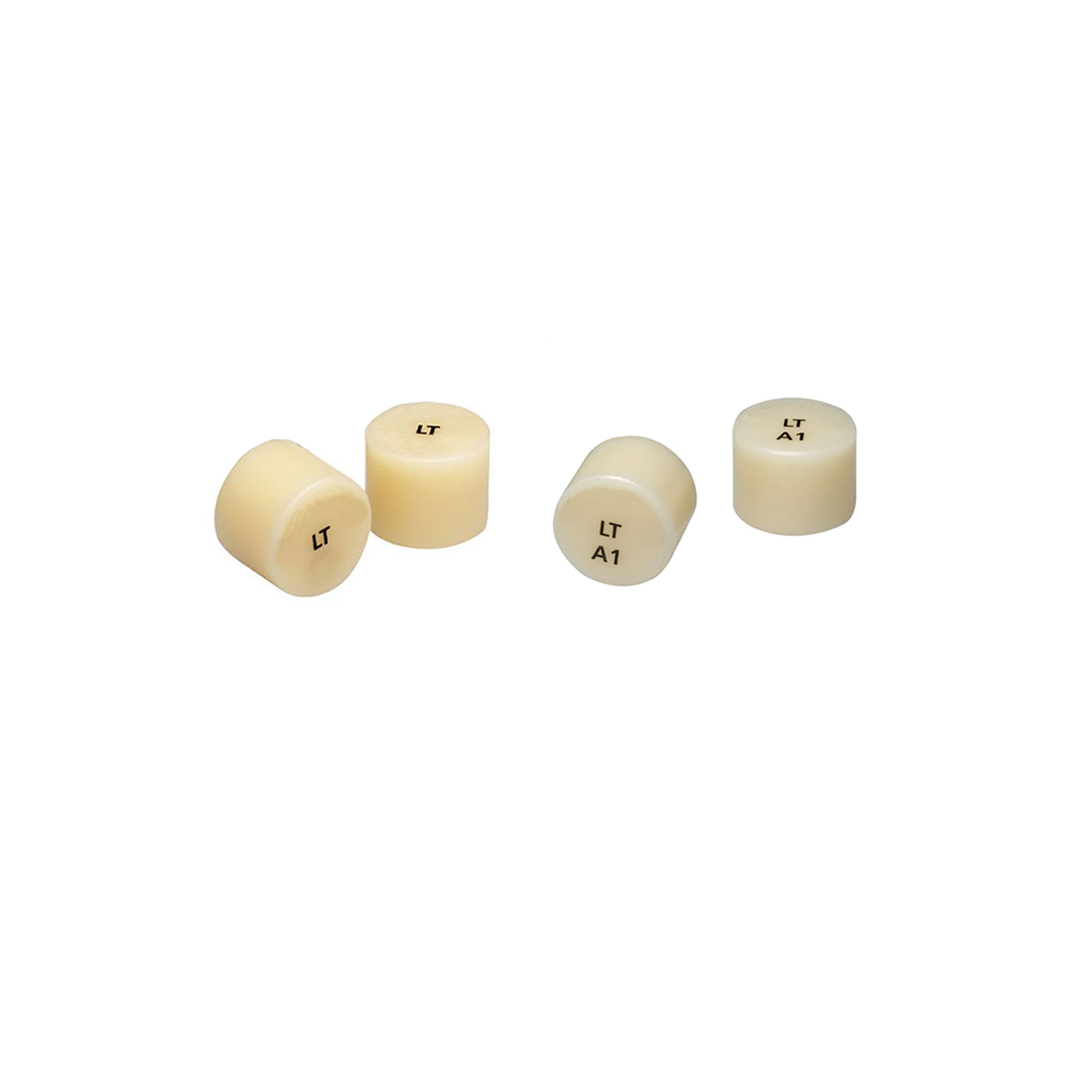 Teeth Whitening Veneers - 10 個 LT 歯科用ガラスセラミックインゴット二ケイ酸リチウムキューブと丸薬ベースのプレスインゴット義歯ベニヤインレイオンレー用