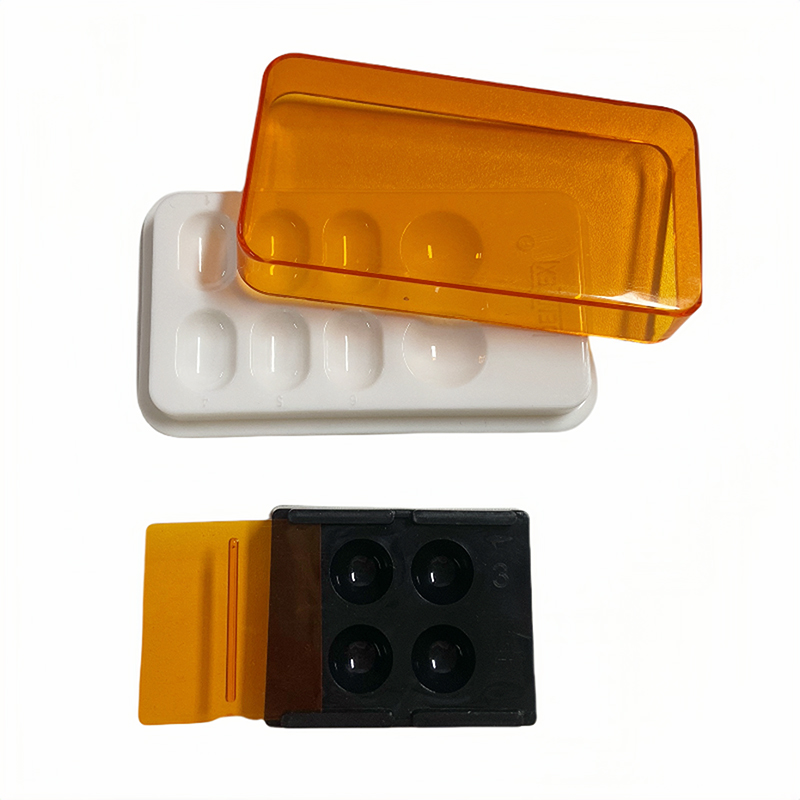 Teeth Whitening Veneers - レジンデンタルベニア収納ボックス,デンタルパッチ,遮光ケース,歯科用工具,4穴,8穴