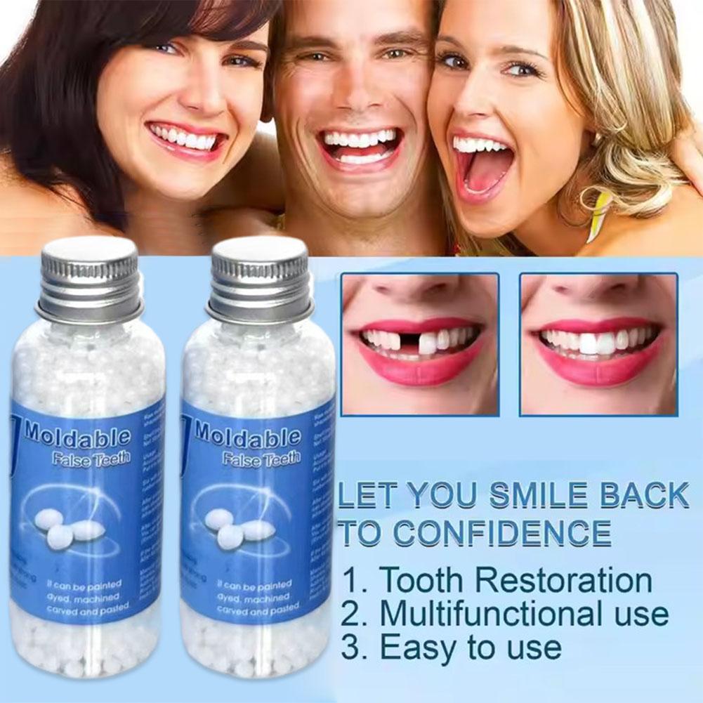 樹脂製一時的な歯の修復 歯の隙間 偽の歯 固形接着剤 義歯接 - Teeth Whitening Free のレビューと価格
