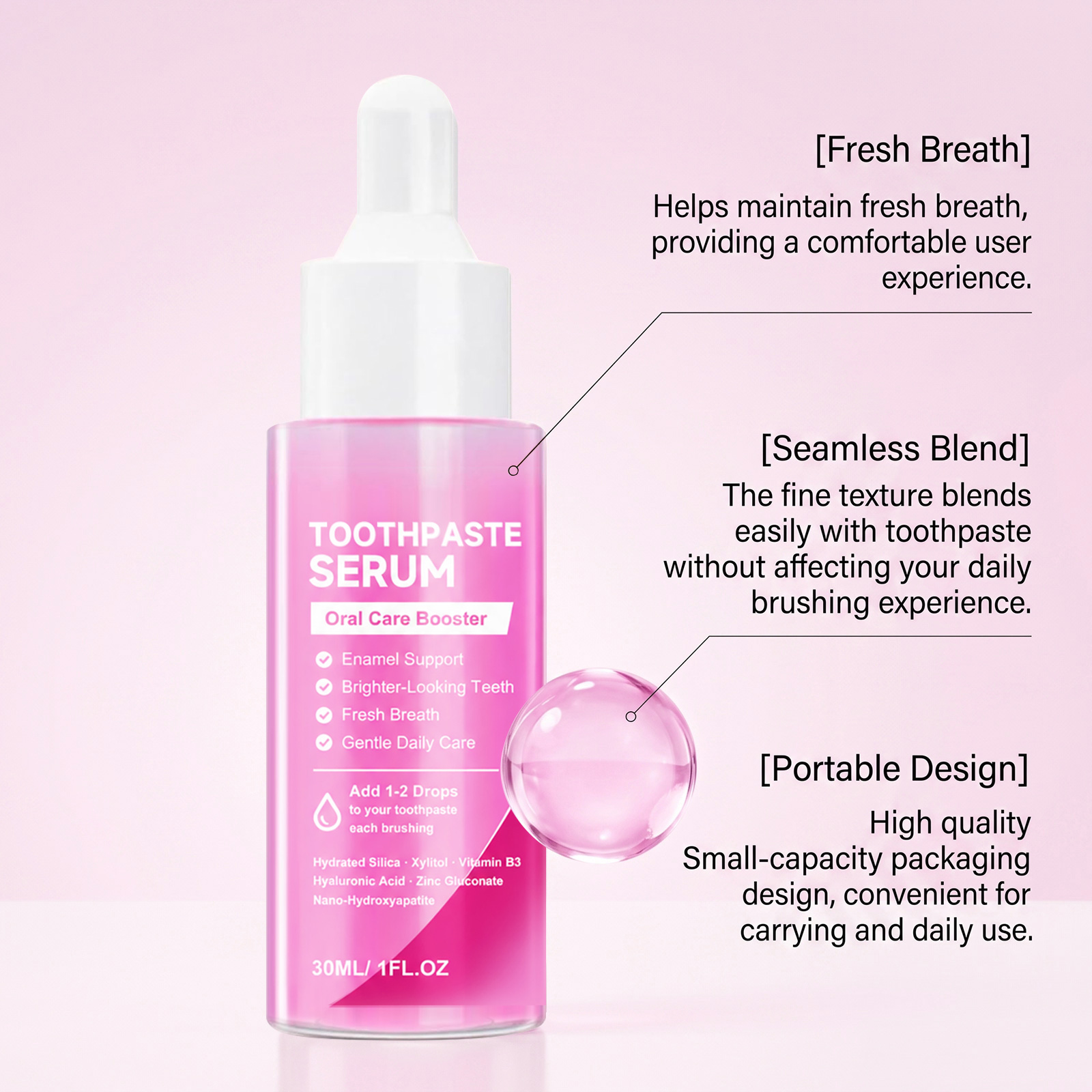 ナノハイドロキシアパタイト歯のホワイトニングセラム、歯の汚れ - Teeth Whitening Xylitol のレビューと価格