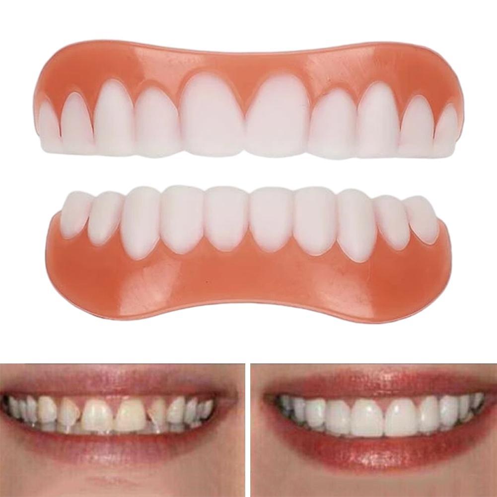 新しいシリコン製義歯 上歯・下歯 ベニア 完璧な笑顔ベニア  - Teeth Whitening Veneers のレビューと価格