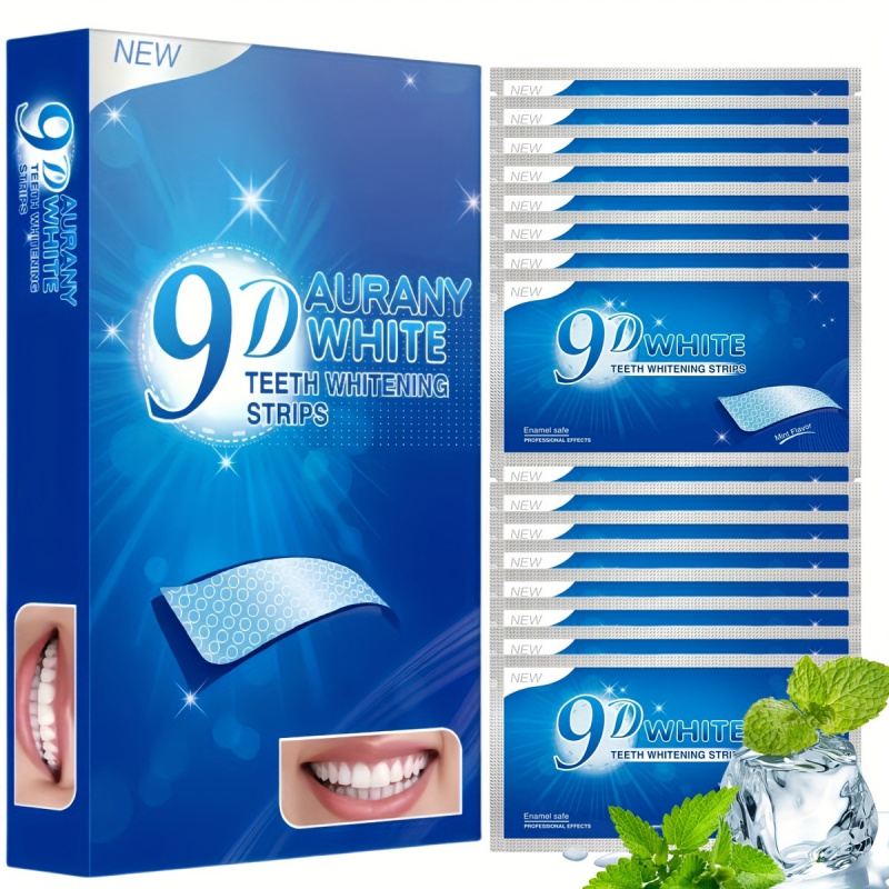 9D Aurany ホワイト歯ホワイトニング ストリップ 2 - Teeth Whitening Foam のレビューと価格