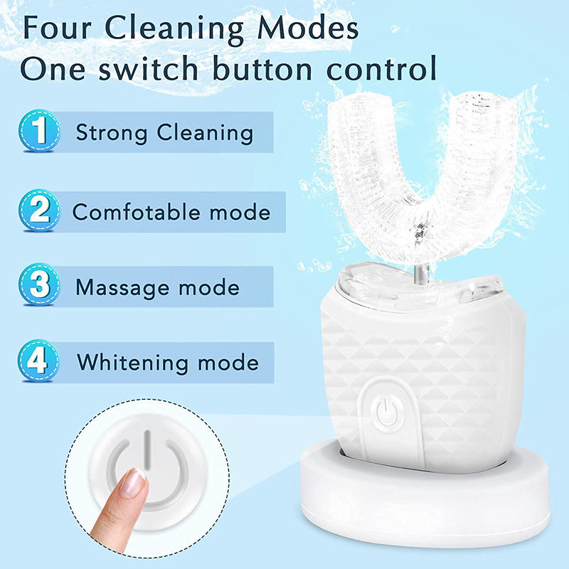 プロ仕様の携帯型360度U字型音波歯ブラシ、口腔洗浄ブラシ、 - Electric Toothbrush Sonic のレビューと価格