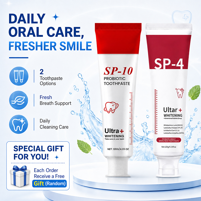 SP-10とSP-4プロバイオティクスホワイトニング歯磨き粉 - Teeth Whitening Xylitol のレビューと価格