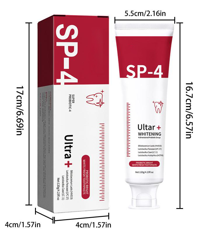 SP-10とSP-4プロバイオティクスホワイトニング歯磨き粉 - Teeth Whitening Xylitol のレビューと価格