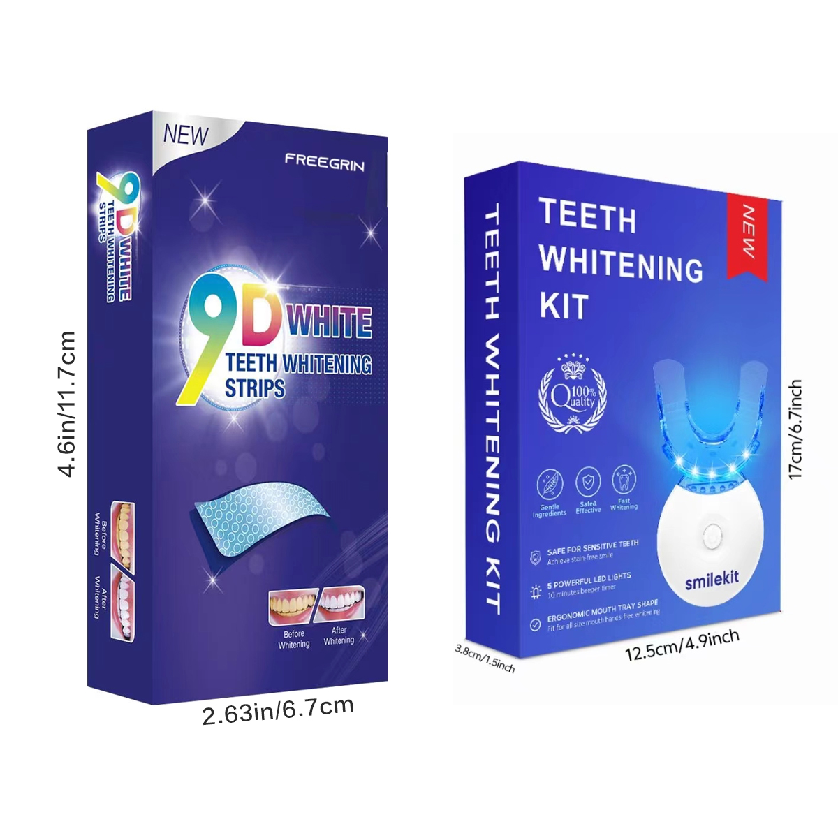 歯のホワイトニングキット - 5X LEDライト歯のホワイト - Teeth Whitening Foam のレビューと価格