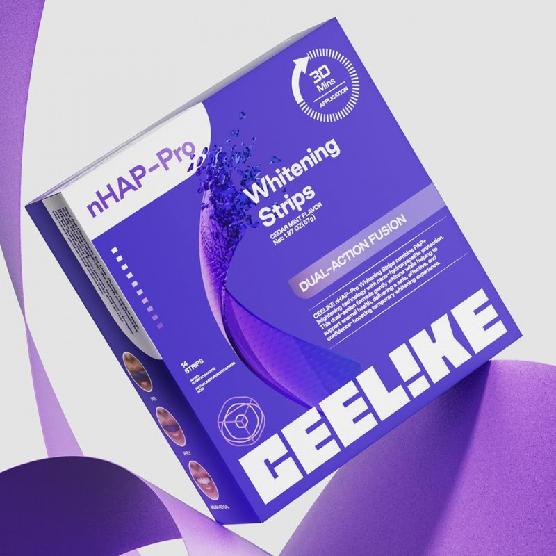 CEELIKE パープル 歯のホワイトニングストリップ 7/ - Teeth Whitening With Peroxide のレビューと価格