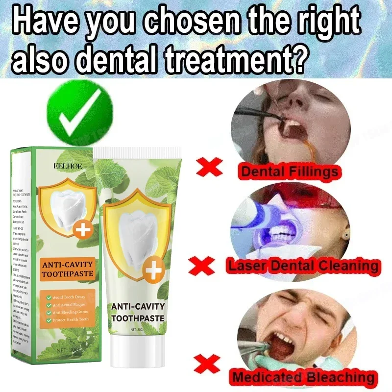 虫歯予防歯磨き粉は、虫歯を修復し、除去し、歯垢を除去し、歯を - Teeth Whitening Foam のレビューと価格