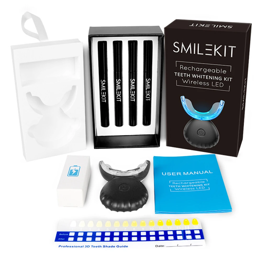歯科歯ホワイトニングキットミニ 16 LED コールドライト - Teeth Whitening Foam のレビューと価格