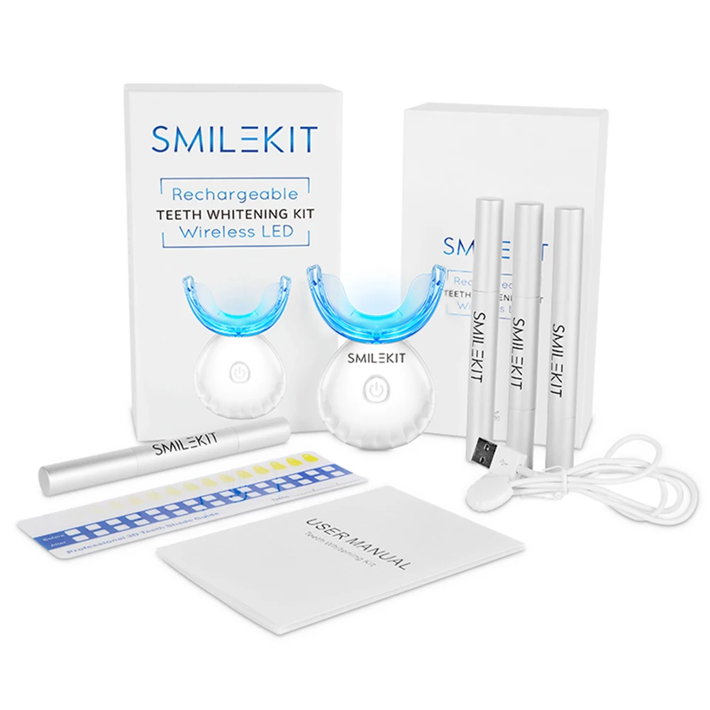 歯科歯ホワイトニングキットミニ 16 LED コールドライト - Teeth Whitening Foam のレビューと価格