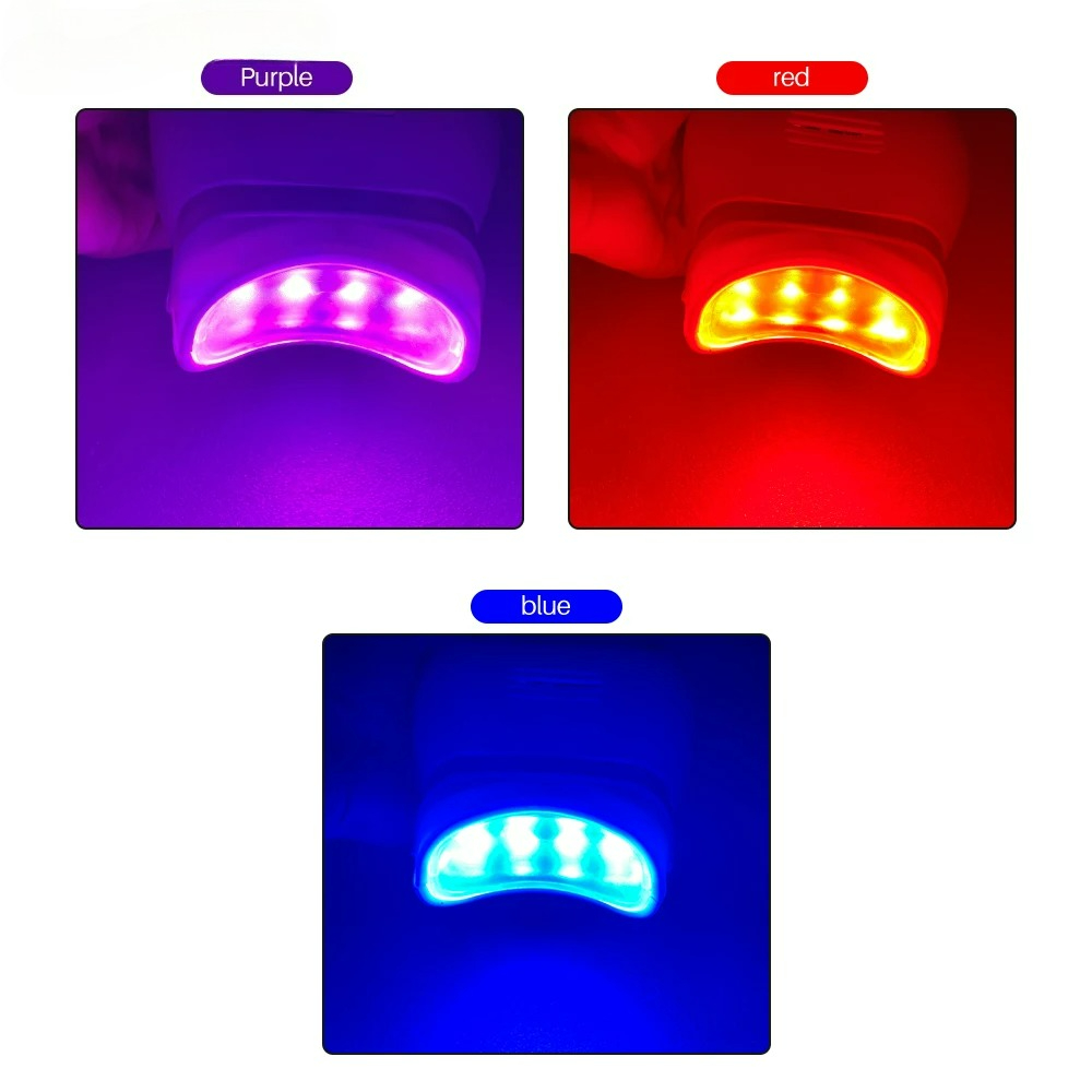 調整可能な3色LED歯のホワイトニング促進器、歯科用コールド - Teeth Whitening Free のレビューと価格