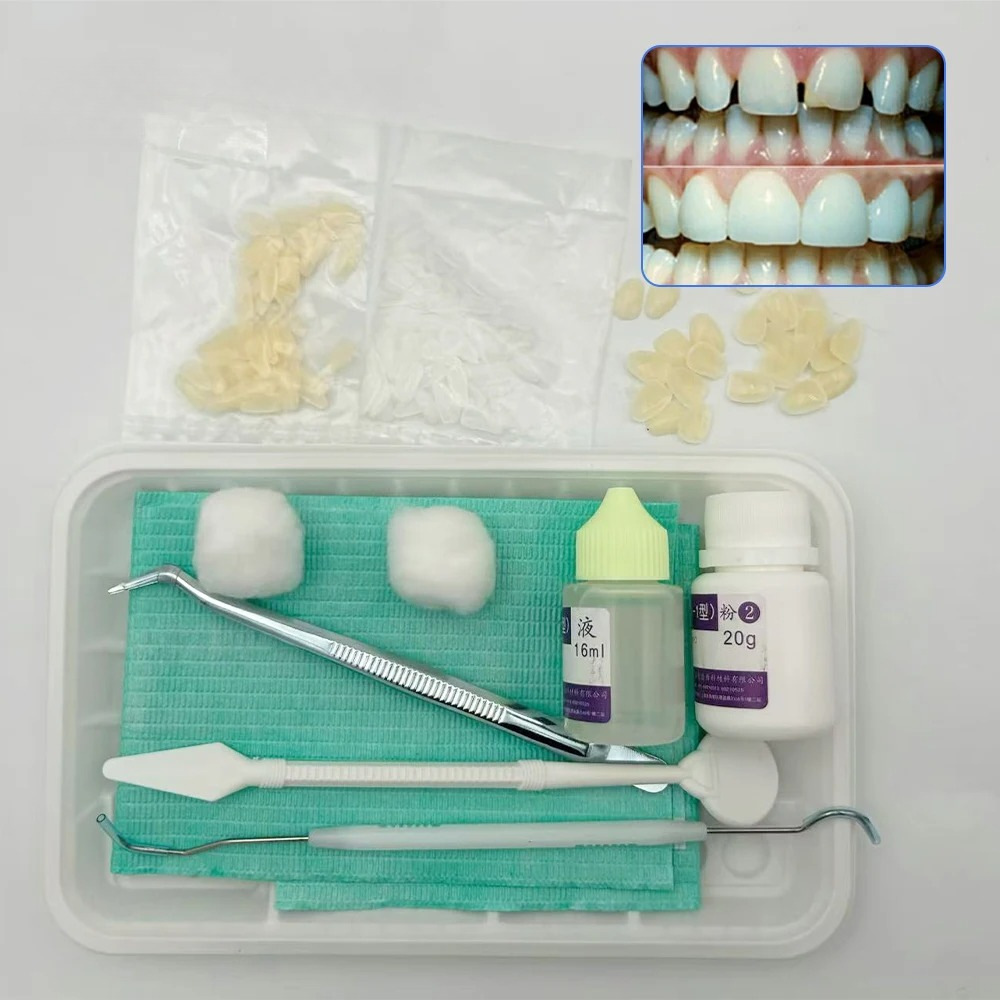 フルマウス自己粘着超薄型一時的なベニア – 練習用レジン歯ホ - Teeth Whitening Veneers のレビューと価格