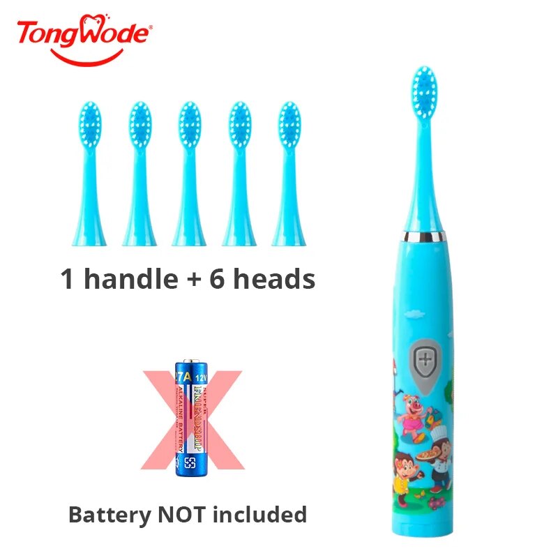 子供用ソニック電動歯ブラシ,防水,カラフル,漫画,子供用,ソ - Electric Toothbrush Sonic のレビューと価格