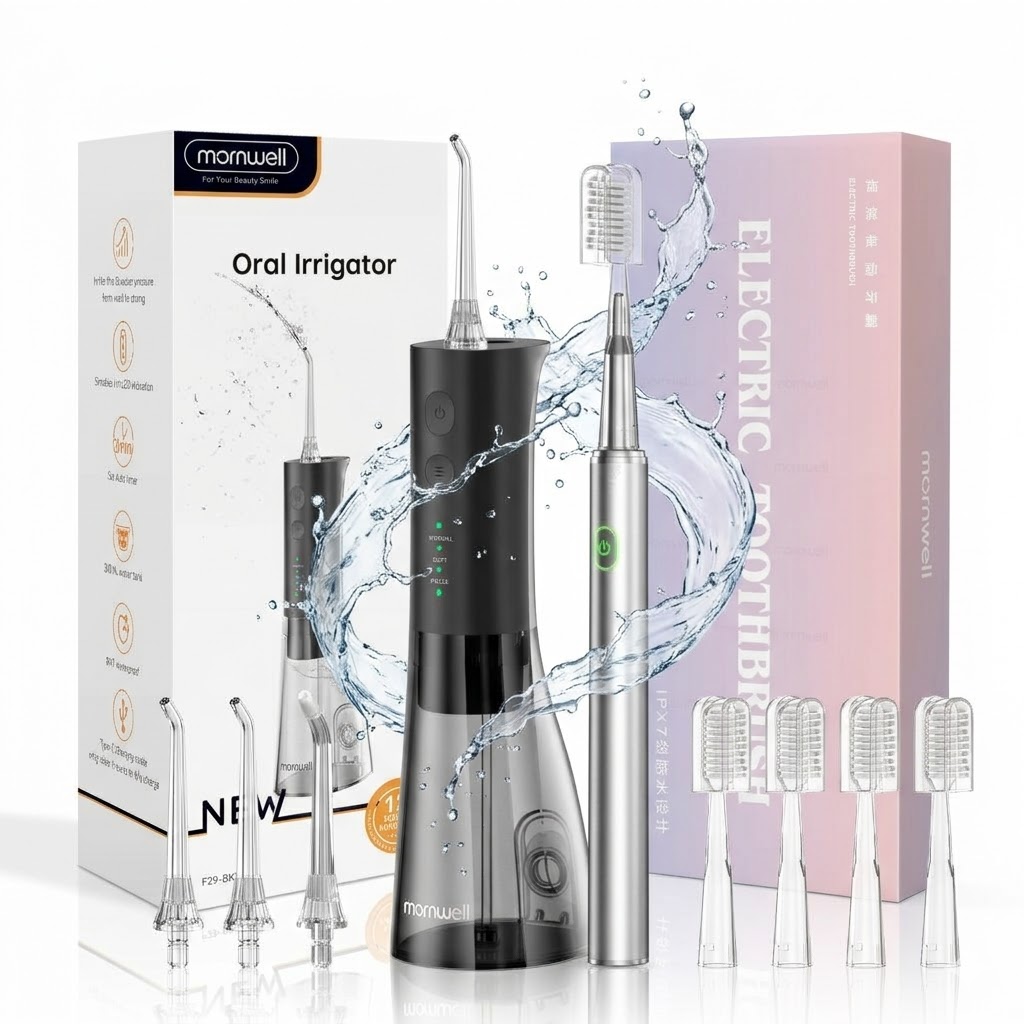 電動歯ブラシとウォーターフロッサーのコンボ、充電式口腔洗浄器 - Electric Toothbrush Sonic のレビューと価格