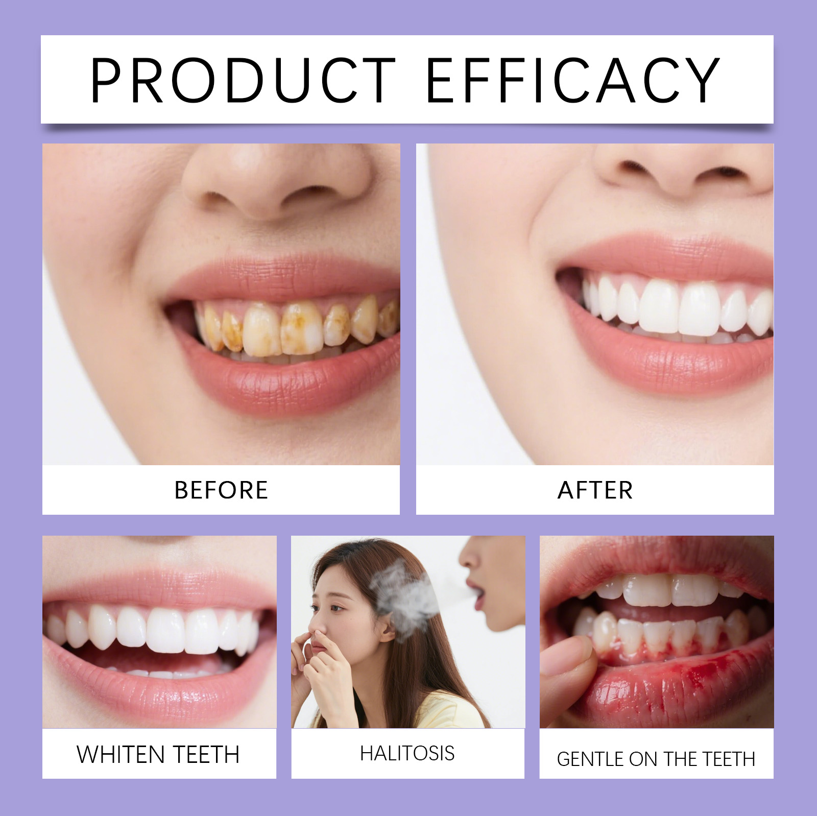 天然ミント風味の紫色のマウスウォッシュ。アルコール不使用で、 - Teeth Whitening Xylitol のレビューと価格